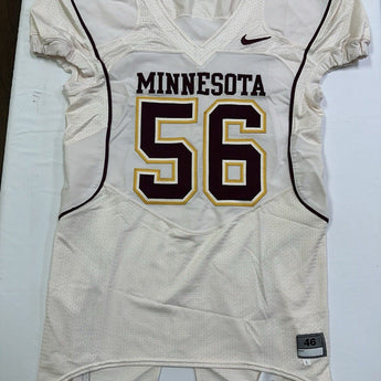 Minnesota Golden Gophers Game Used Nike Football Jersey #56 Size 46