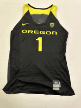 Load image into Gallery viewer, 2015 Oregon Ducks Game Used / Worn Womens NCAA Basketball Jersey - Size 46 #1