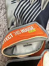 Load image into Gallery viewer, Rare Auburn Tigers WAR EAGLE Under Armour Football Gloves - Large