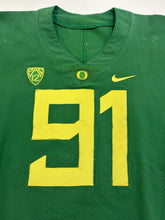 Load image into Gallery viewer, Oregon Ducks Game Used / Worn Nike Football Jersey #91