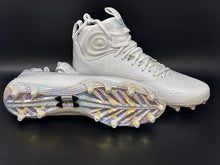 Load image into Gallery viewer, 2022 Navy Midshipmen NAVY x NASA Game Issued Under Armour Football Cleats