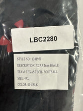 Load image into Gallery viewer, Texas Tech Red Raiders Game Issued Under Armour Team Blur Football Gloves 4XL