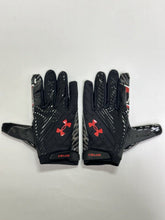 Load image into Gallery viewer, Texas Tech Red Raiders Game Issued Under Armour Team Blur Football Gloves 4XL