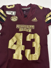 Load image into Gallery viewer, 2019 Mississippi State Bulldogs Egg Bowl Game Used Adidas Football Jersey ADAMS