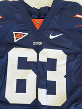 Load image into Gallery viewer, Virginia Cavaliers Team Issued / Game Worn Nike Football Jersey #63 Size 42 L