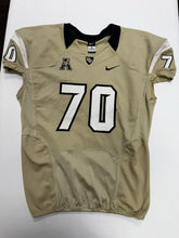 Load image into Gallery viewer, 2014 UCF Knights Game Used / Game Worn Nike Football Gold Color Jersey #70