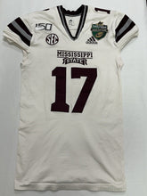 Load image into Gallery viewer, 2019 Mississippi State Bulldogs Music City Bowl Game Used Football Jersey