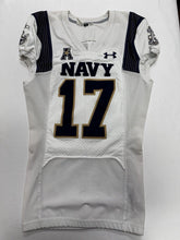 Load image into Gallery viewer, 2021 Navy Midshipmen Game Used Under Armour Football Jersey #17