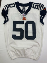 Load image into Gallery viewer, 2019 Cincinnati Bengals Game Issued Jordan Evans LONDON GAMES Football Jersey