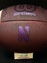 Load image into Gallery viewer, 2023 Northwestern Wildcats PRO-SIZE Game Issued Wilson Omega NCAA Football