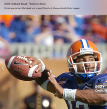 Load image into Gallery viewer, Florida Gators 2004 Outback Bowl Game Used vs Iowa - Nike 3005 NCAA Football