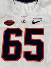 Load image into Gallery viewer, Virginia Cavaliers Game Worn / Team Issued Nike Football Jersey #65 Size 44 +4