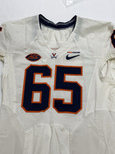 Load image into Gallery viewer, Virginia Cavaliers Game Worn / Team Issued Nike Football Jersey #65 Size 44 +4