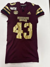 Load image into Gallery viewer, 2019 Mississippi State Bulldogs Egg Bowl Game Used Adidas Football Jersey ADAMS