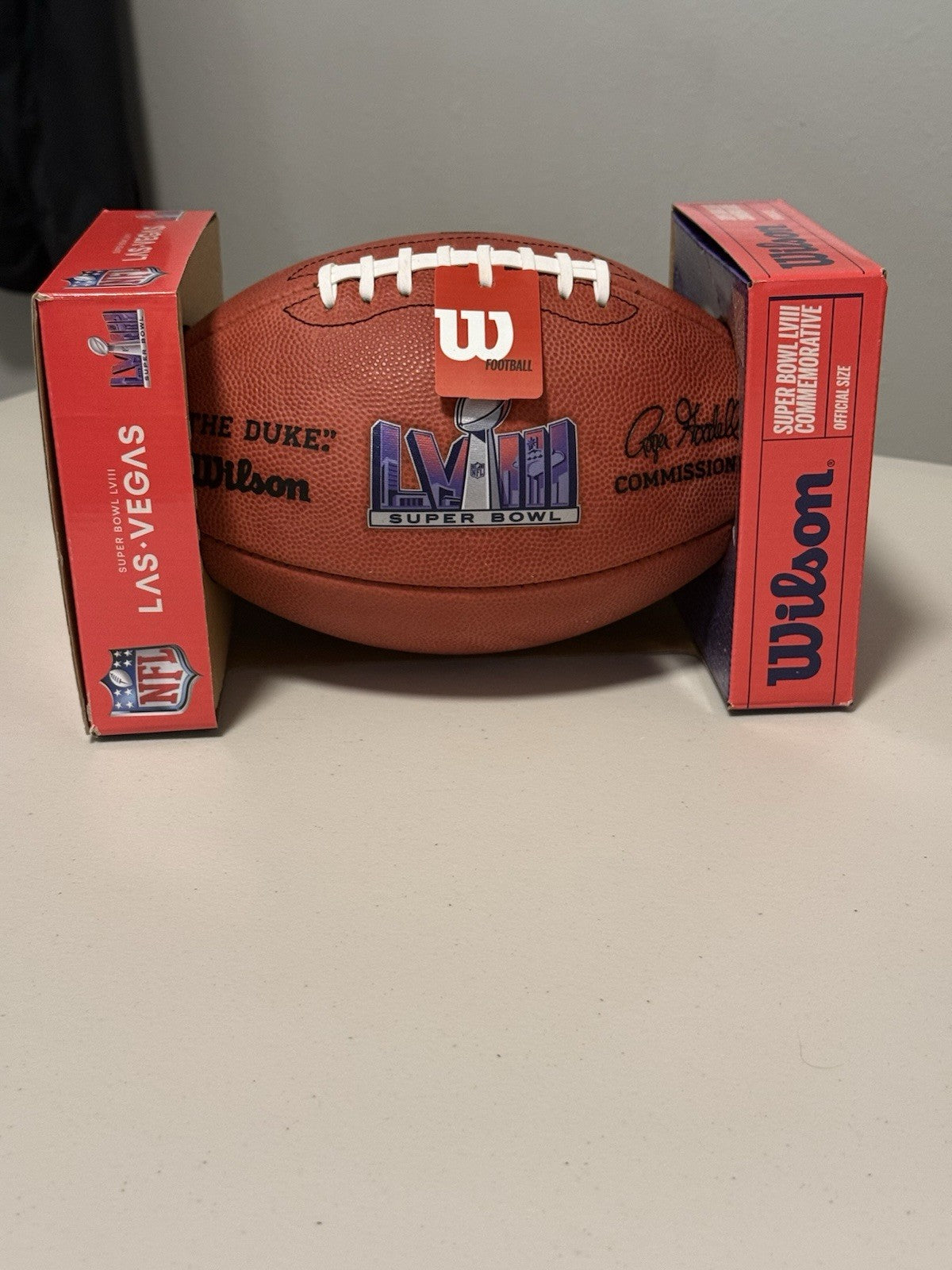 Authentic Super Bowl LVIII Wilson The Duke NFL Game Leather