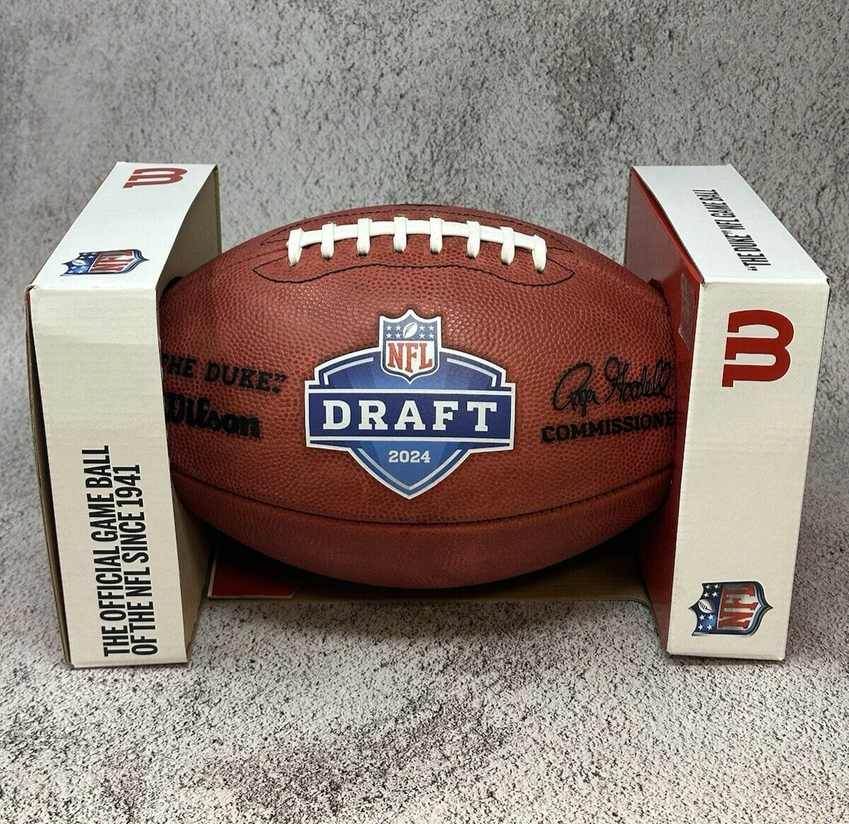 2024 NFL Draft Edition Authentic Wilson Duke Leather Game Football