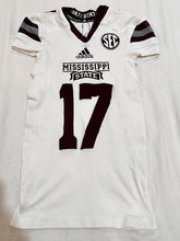 Load image into Gallery viewer, 2016 Mississippi State Bulldogs Game Used Adidas Football Jersey #17 Medium