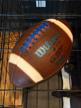 Load image into Gallery viewer, Wilson GST Full-Size Royal Blue Tacky Lacing Game Ball Fully Game Prepped Mudded Tacked Conditioned Brushed Brand New - (ref: WGP)
