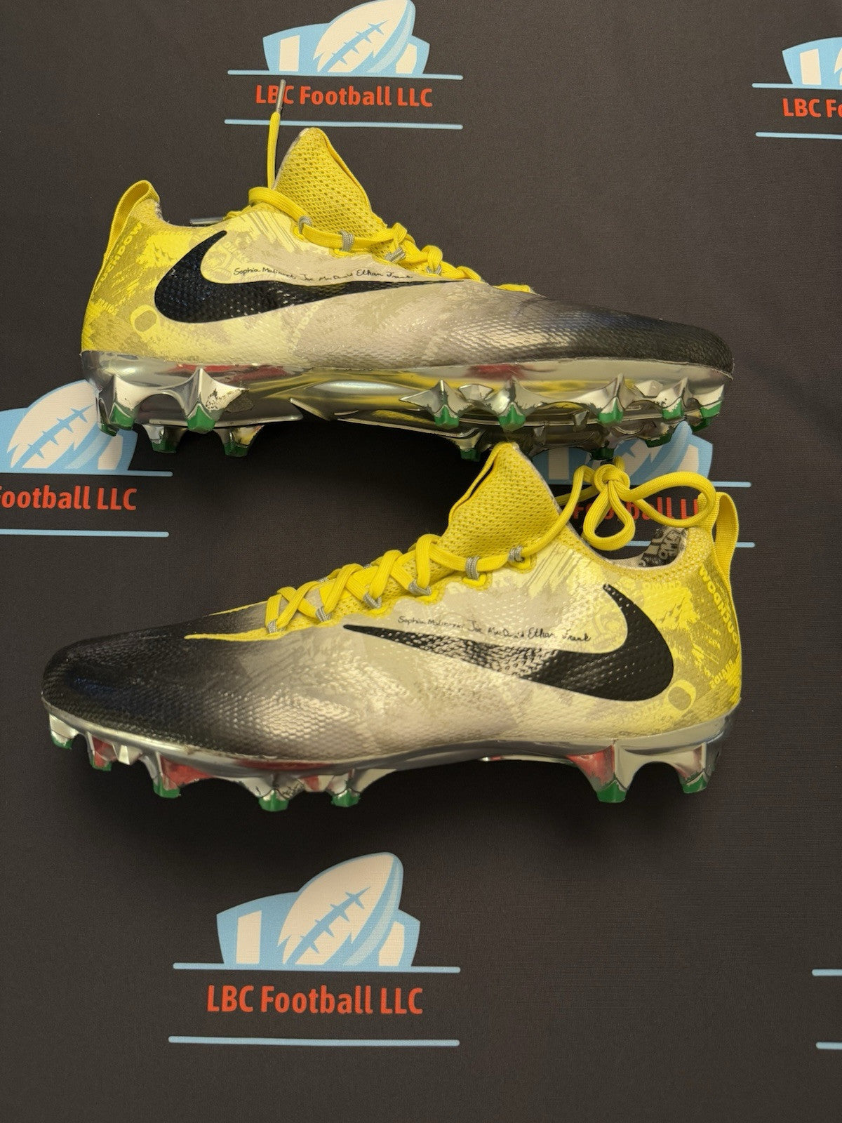 Yellow Nike Vapor Untouchable Oregon Nike Force Zoom Trout Oregon