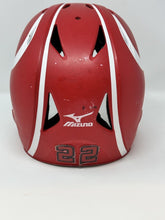 Load image into Gallery viewer, 2013 Miami Ohio University RedHawks Game Worn Mizuno Baseball Batting Helmet #22
