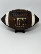 Load image into Gallery viewer, Wilson GST TDJ Junior Size (AGES 9-12) New and Game Prepped Leather Football - (ref: WGP)