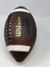 Load image into Gallery viewer, Wilson GST TDJ Junior Size (AGES 9-12) New and Game Prepped Leather Football - (ref: WGP)