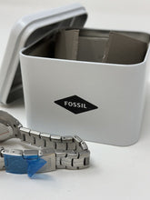 Load image into Gallery viewer, UConn Huskies Fossil Watch Unisex Silver New