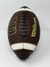 Load image into Gallery viewer, Wilson GST TDJ Junior Size (AGES 9-12) New and Game Prepped Leather Football - (ref: WGP)