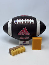 Load image into Gallery viewer, Tackybar Football Tack Bar + Brush Kit - Game Prepped Leather Footballs NFL NCAA