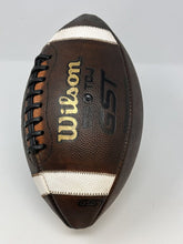 Load image into Gallery viewer, Wilson GST TDJ Junior Size (AGES 9-12) New and Game Prepped Leather Football - (ref: WGP)