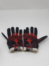 Load image into Gallery viewer, Rare Game Used Auburn War Eagle Under Armour Swarm Football Gloves TEAR on RH