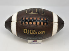 Load image into Gallery viewer, Wilson GST TDJ Junior Size (AGES 9-12) New and Game Prepped Leather Football - (ref: WGP)