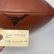 Load image into Gallery viewer, Rare 1970's Era Texas Longhorns Full Grain Leather Game Ball - Unbranded