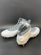 Size 12.5 Nike Air Jordan 10 TD Mid Football Cleats White Cool Grey CQ2073-101