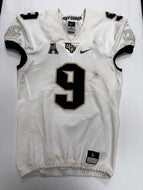 UCF Knights Game Used / Game Worn White Nike Football Jersey #9 L