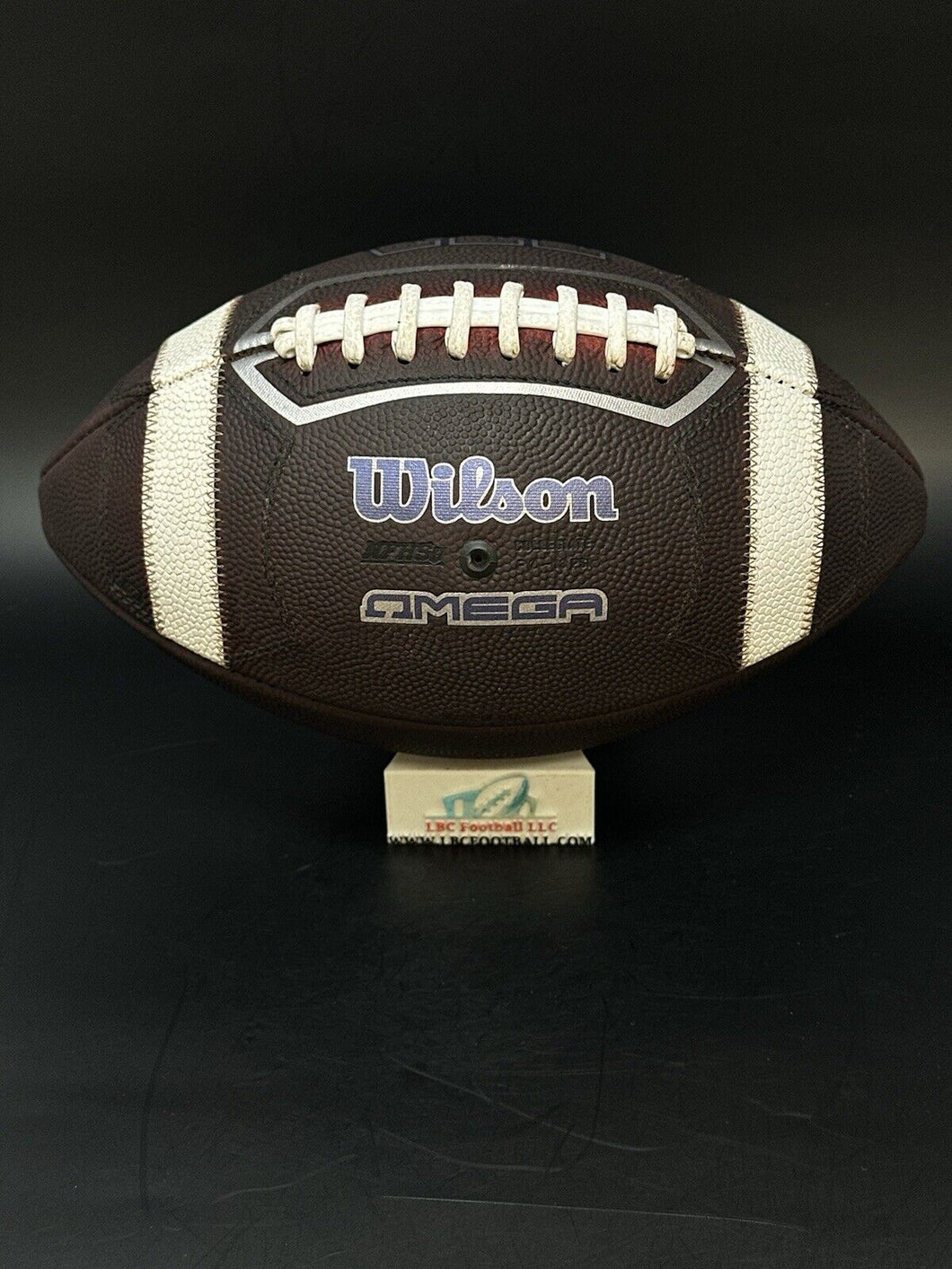 Wilson OMEGA Fully Game Prepped NFHS / NCAA Regulation Size Leather Football