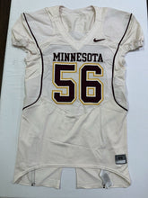 Load image into Gallery viewer, Minnesota Golden Gophers Game Used Nike Football Jersey #56 Size 46
