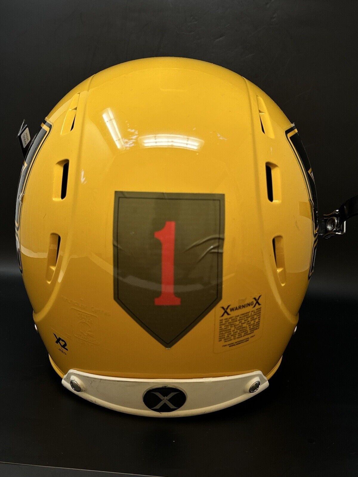 american football helmet uk used U.S. Army All-American Bowl Game Used / Worn Xenith Football Helmet