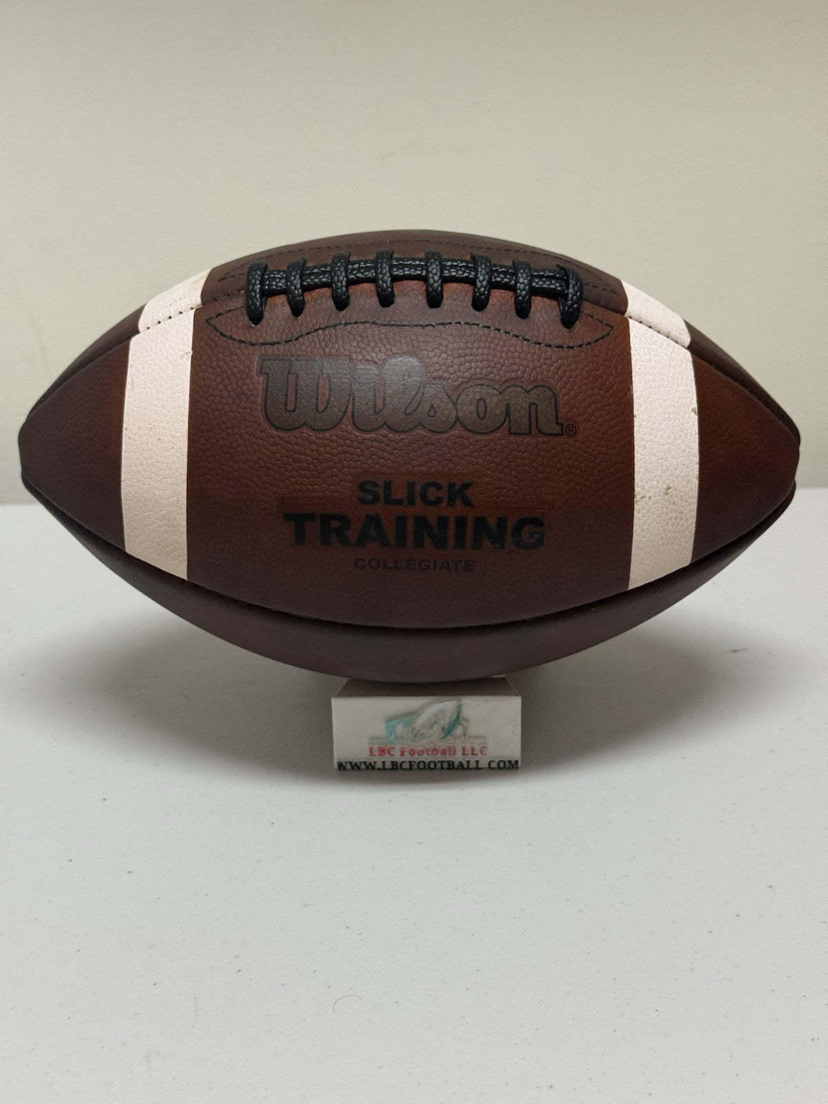 Wilson Slick Training Full-Size Leather Football Fully Game