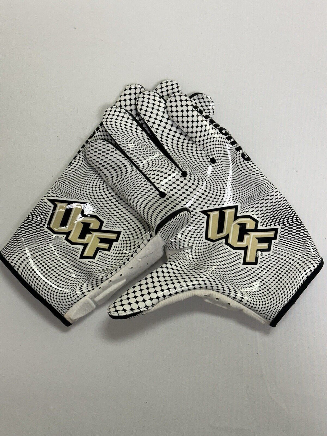UCF Knights Game Used Nike Vapor Knit Football Gloves - Size 3XL