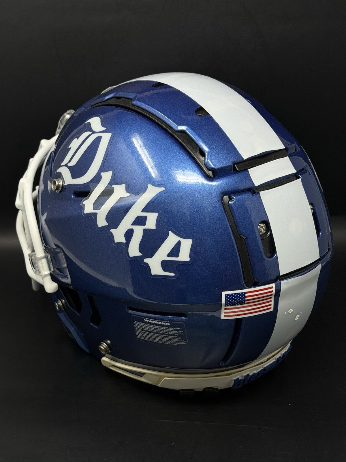 duke blue devils football helmet blue Duke Blue Devils Game Used / Team Issued Schutt F7 Football Helmet Med – LBC Football LLC