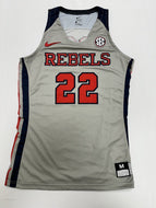 Ole Miss Rebels Game Used Worn Nike NCAA Womens Basketball Jersey - Size MT