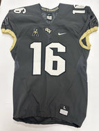UCF Knights Game Used / Game Worn Nike Football Gold Color Jersey #16 Large
