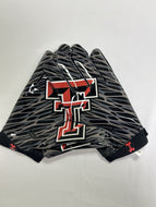Texas Tech Red Raiders Game Issued Under Armour Team Blur Football Gloves 4XL
