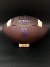 Load image into Gallery viewer, 2023 Northwestern Wildcats PRO-SIZE Game Issued Wilson Omega NCAA Football

