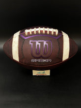 Load image into Gallery viewer, 2023 Northwestern Wildcats PRO-SIZE Game Issued Wilson Omega NCAA Football
