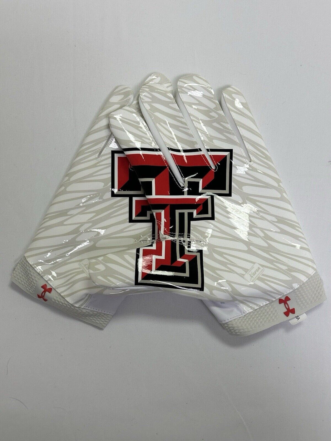 Texas Tech Red Raiders Game Issued Under Armour Team Blur LE Football Gloves 5XL