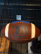 Wilson GST Full-Size Royal Blue Tacky Lacing Game Ball Fully Game Prepped Mudded Tacked Conditioned Brushed Brand New - (ref: WGP)