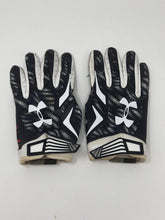 Load image into Gallery viewer, Rare Game Used Auburn War Eagle Under Armour Swarm Football Gloves TEAR on RH

