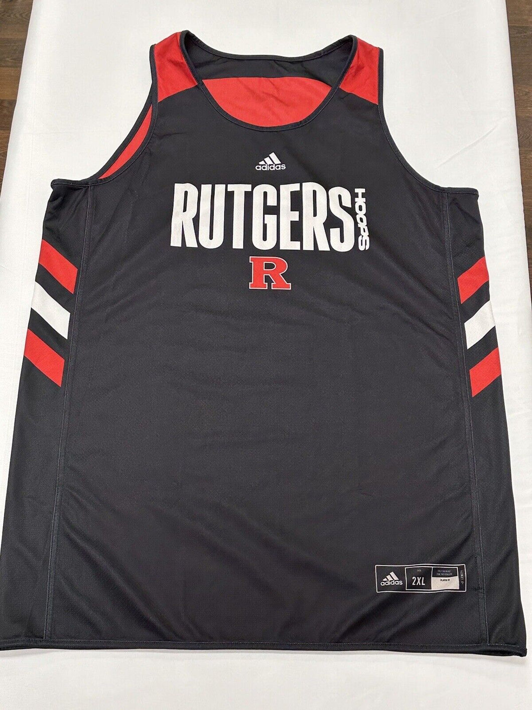 Rutgers Scarlet Knights Team Issued Adidas Basketball Practice Jersey - 2XL